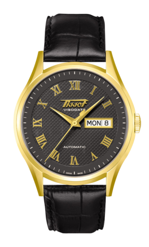 Tissot Visodate Automatic Yellow Gold / Black / Strap